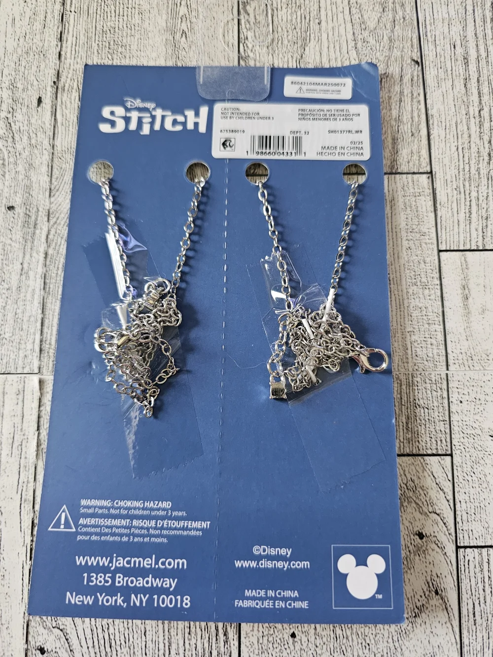 Disney Stitch & Angel BFF Split Pendant Necklaces